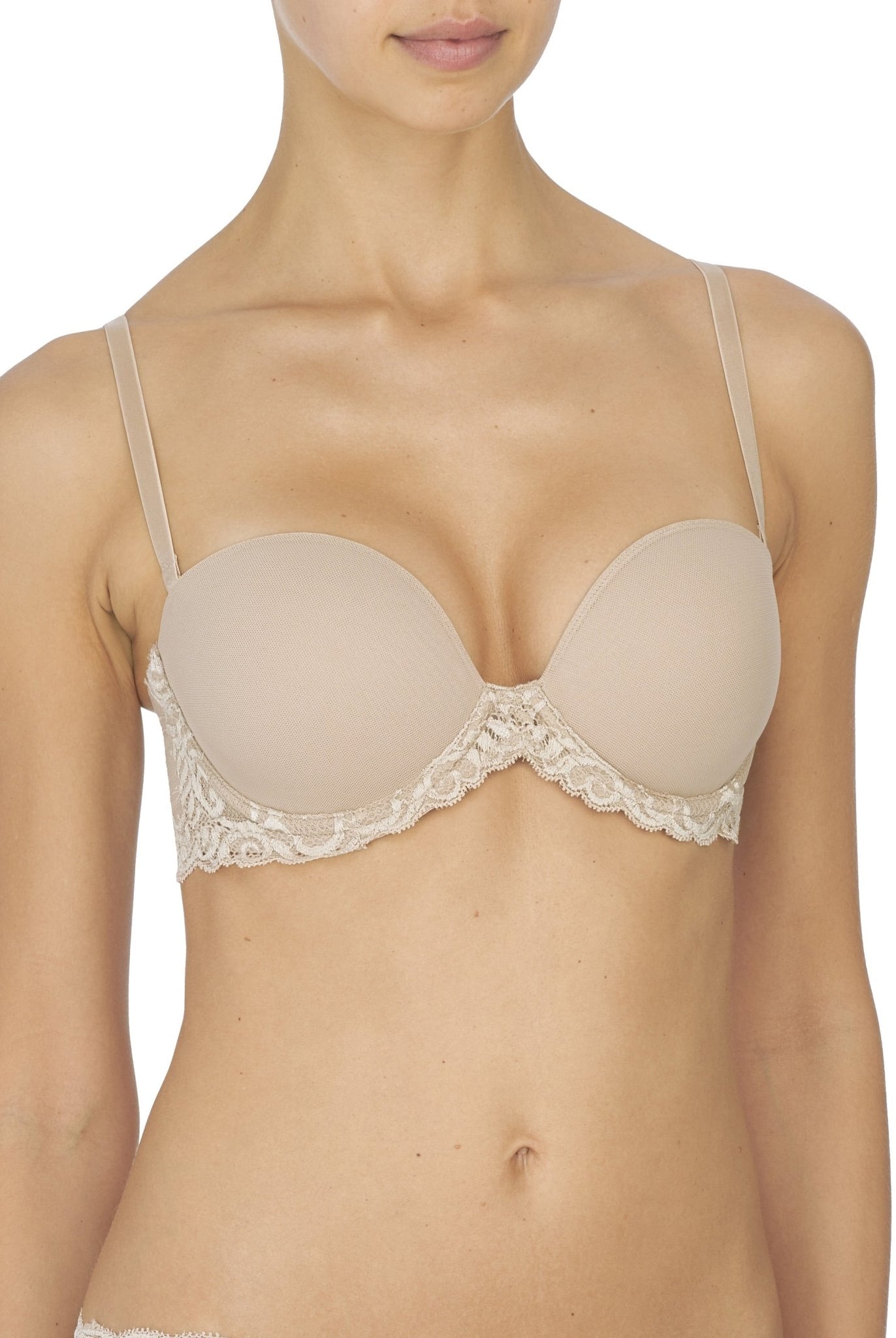 Feathers Lace Plunge Strapless Bra - Plunge - Natori
