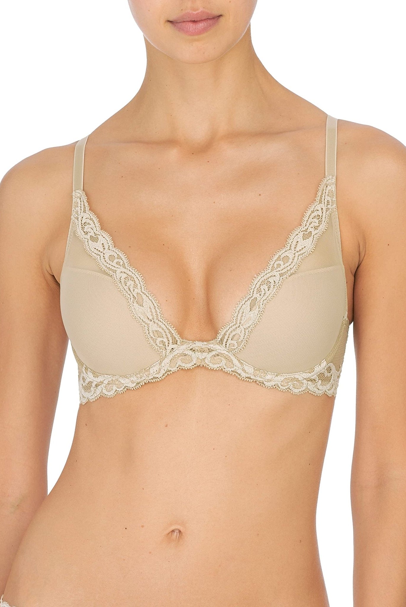 Feathers Lace Plunge T-Shirt Bra - Plunge - Natori