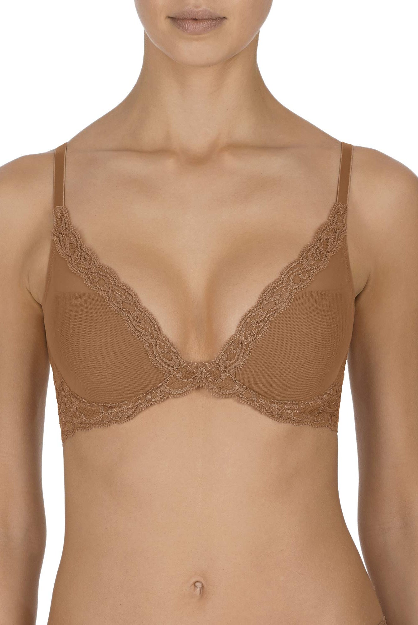 Feathers Lace Plunge T-Shirt Bra - Plunge - Natori