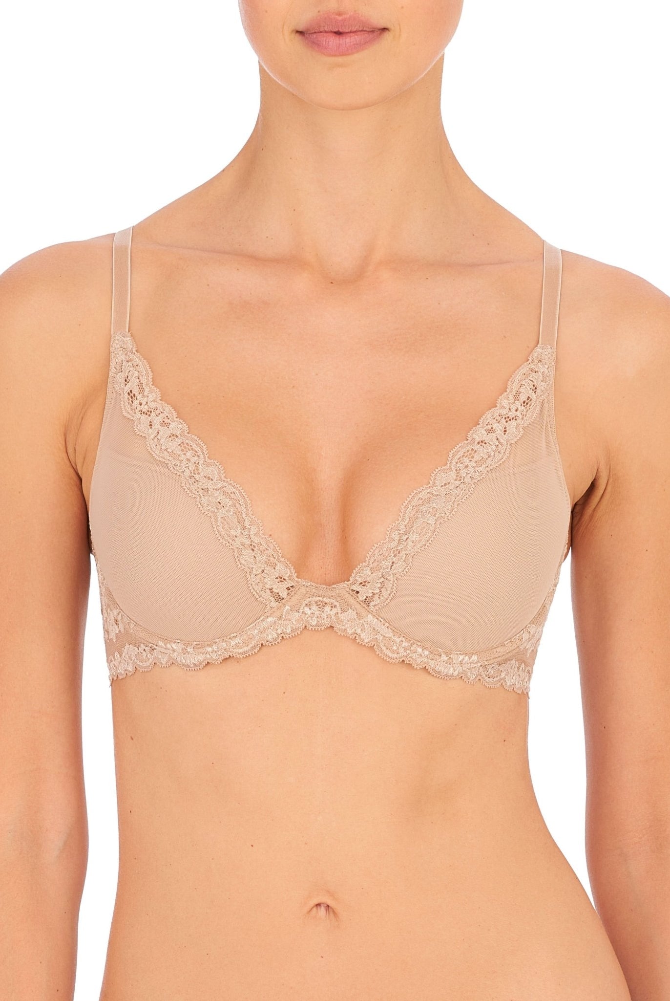 Feathers Luxe Plunge T-Shirt Bra - Plunge - Natori