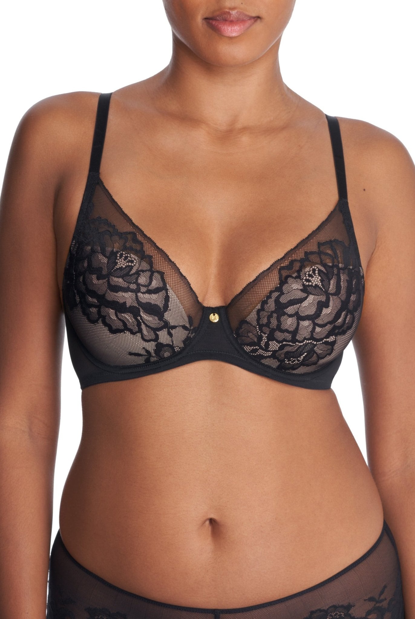 Flora Lace Plunge T-Shirt Bra - Plunge - Natori
