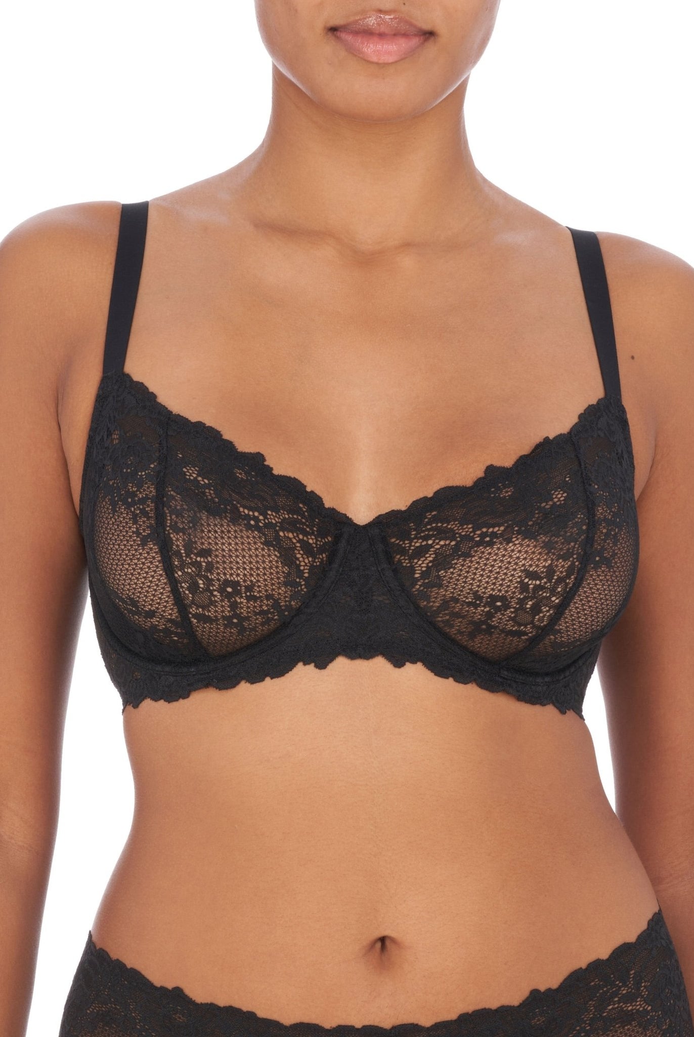 Heavenly Stretch Lace Convertible Balconette Bra - Balconette - Natori