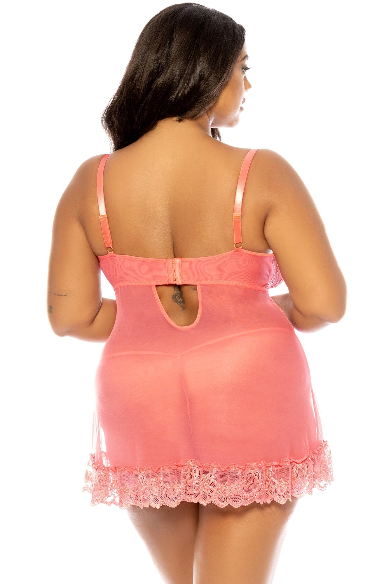 Curvy Valentine Lacey Babydoll - Babydoll - Oh La La Cheri