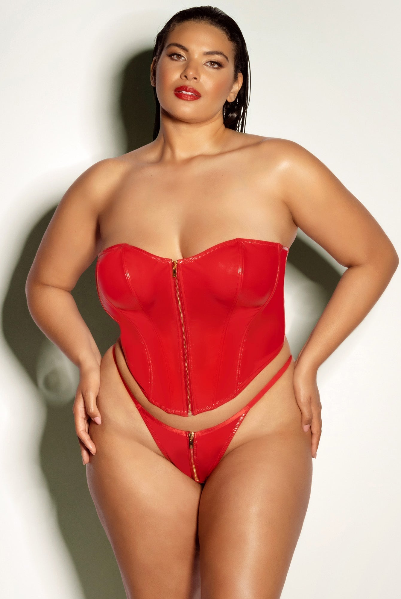 Fetish Curvy Rider Bustier Bra Set - Bustier - Oh La La Cheri