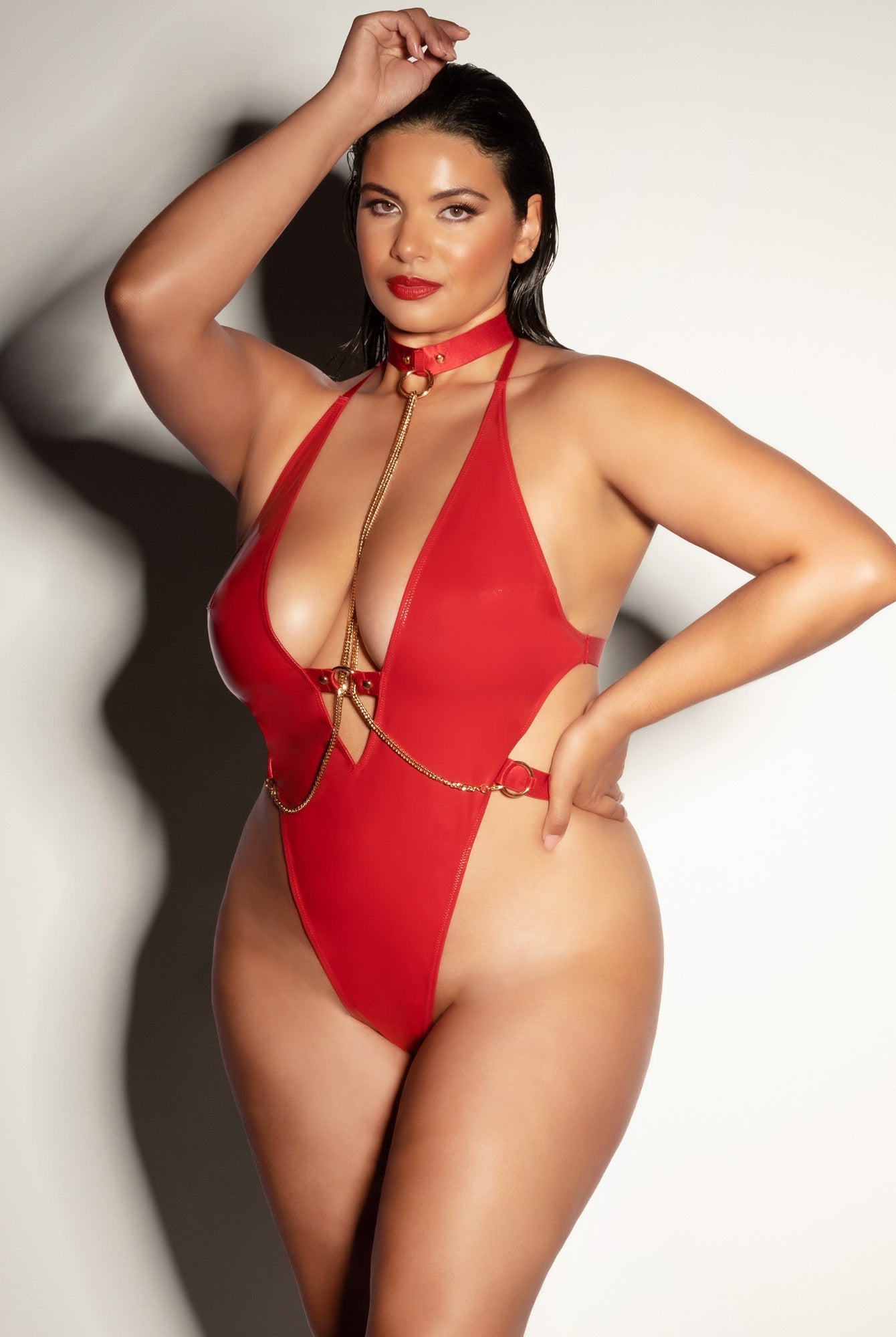Fetish Curvy Submissive Chain Teddy - Teddy - Oh La La Cheri
