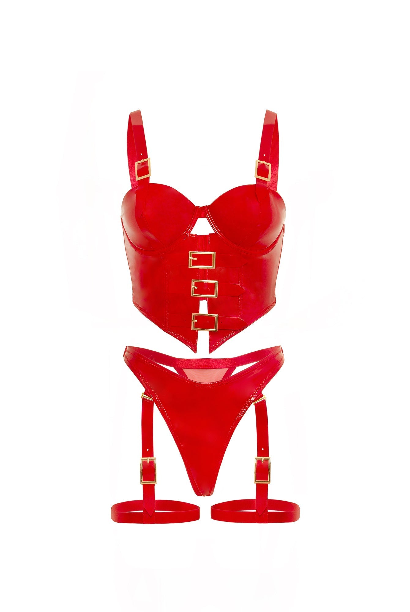 Fetish Unleashed Bustier Bra Set - Bustier - Oh La La Cheri