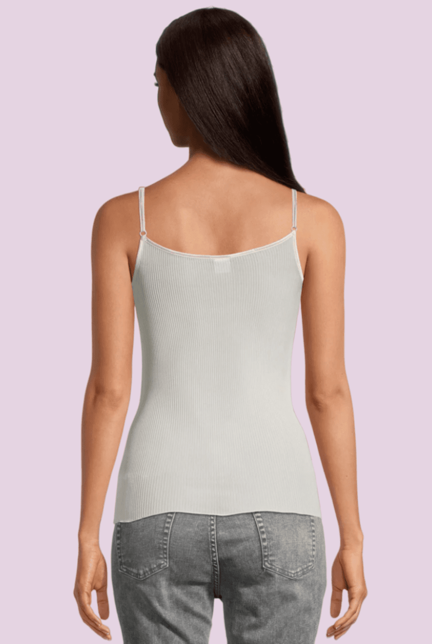 Pure Silk Camisole Top With Spaghetti Straps - Cami - Oscalito