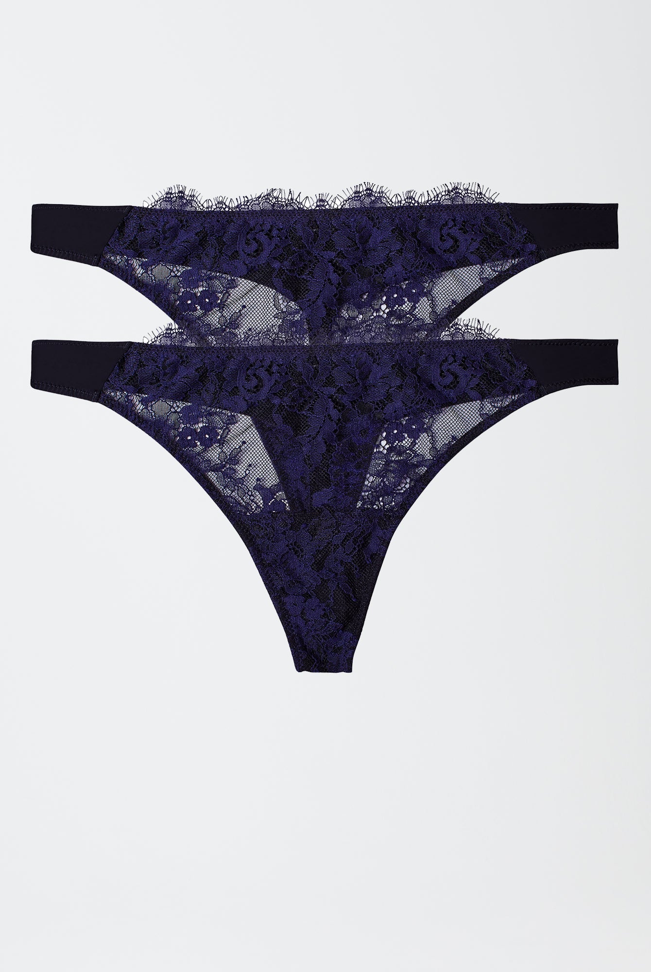 Entice Front Lace Thong 2 - Pack - Thong - Skarlett Blue