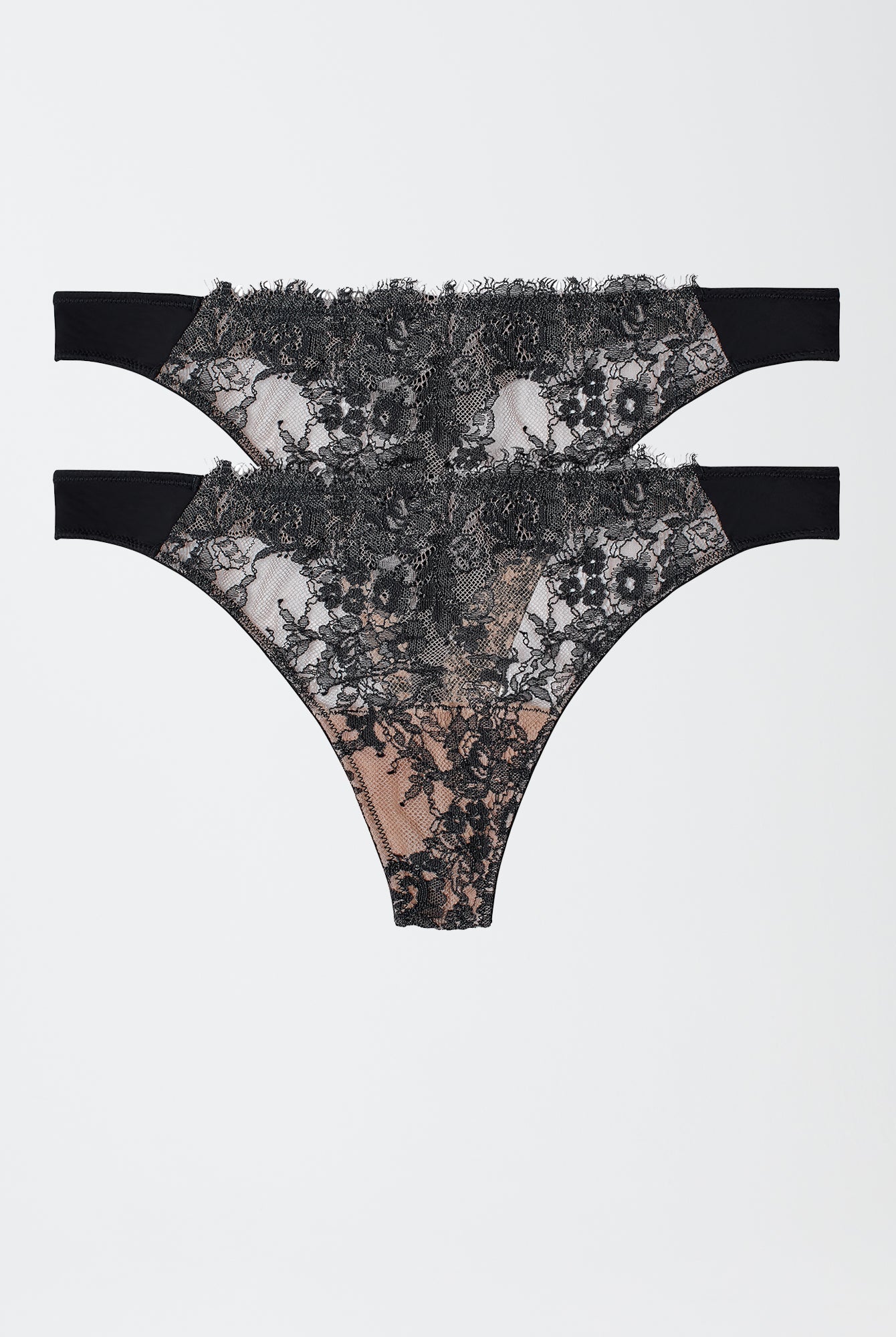 Entice Front Lace Thong 2 - Pack - Thong - Skarlett Blue