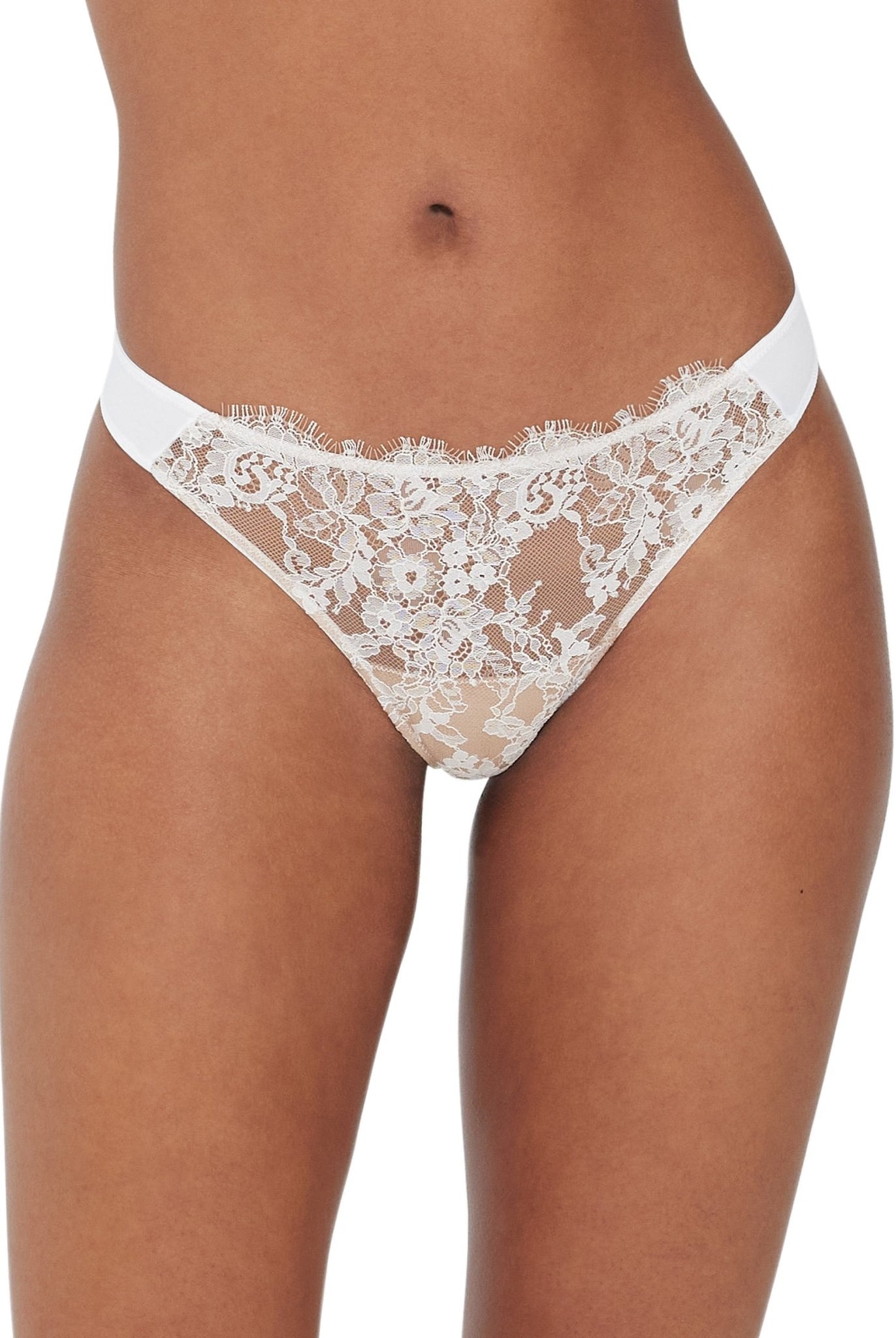 Entice Lace Front Thong - Thong - Skarlett Blue