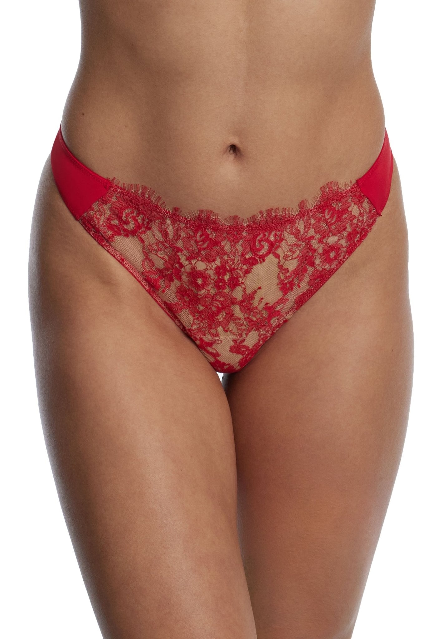 Entice Lace Front Thong - Thong - Skarlett Blue