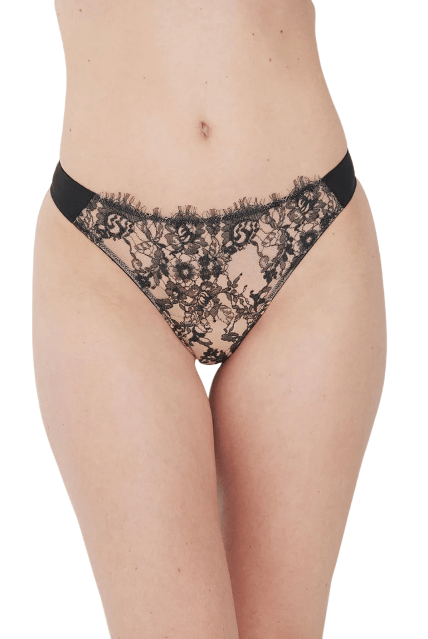 Entice Lace Front Thong - Thong - Skarlett Blue