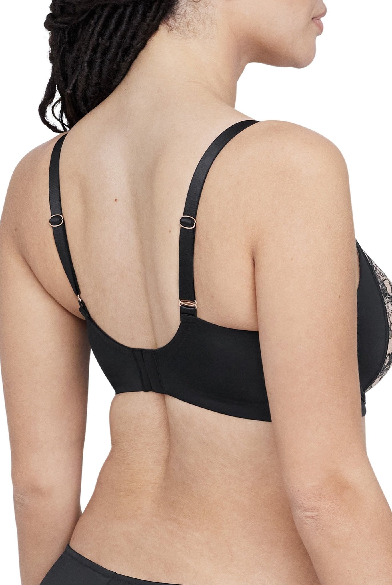 Entice Lace Full Coverage Balconette Side Support Underwire Bra - Side Support - Skarlett Blue