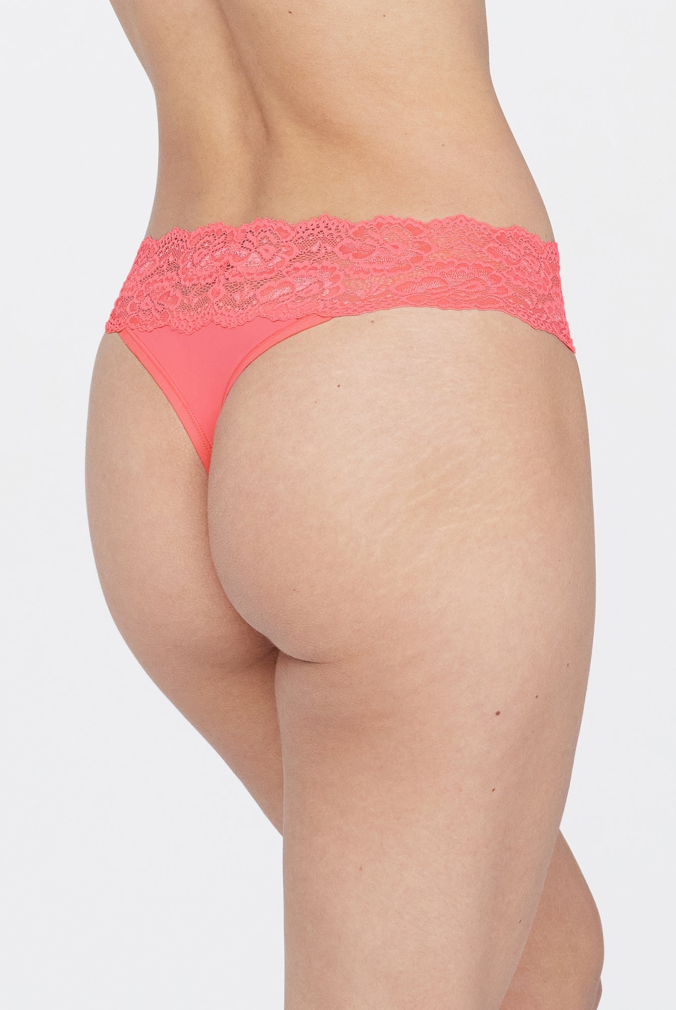 Goddess Lace Trim Thong 3 - Pack - Thong - Skarlett Blue