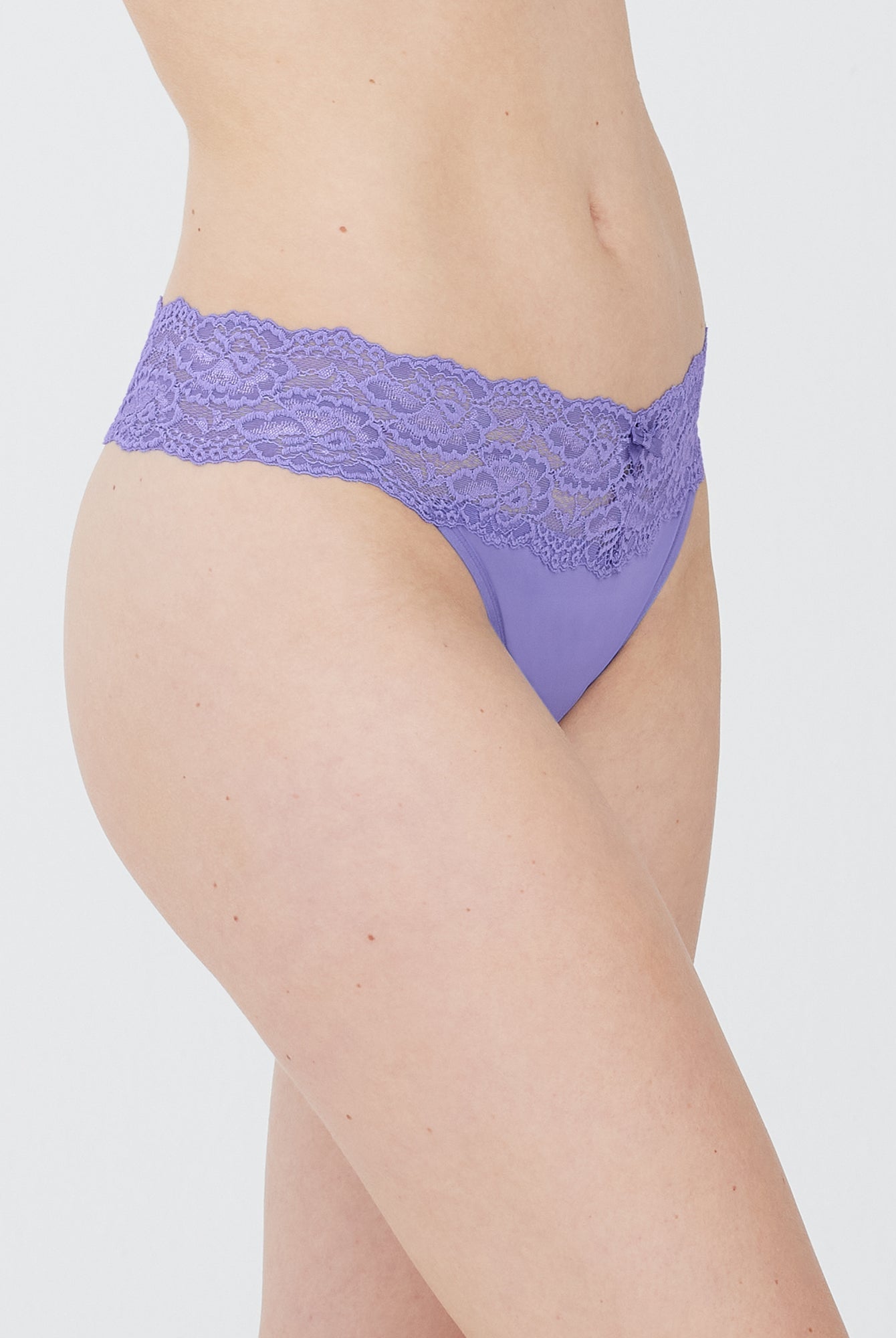 Goddess Lace Trim Thong 3 Pack - Thong - Skarlett Blue