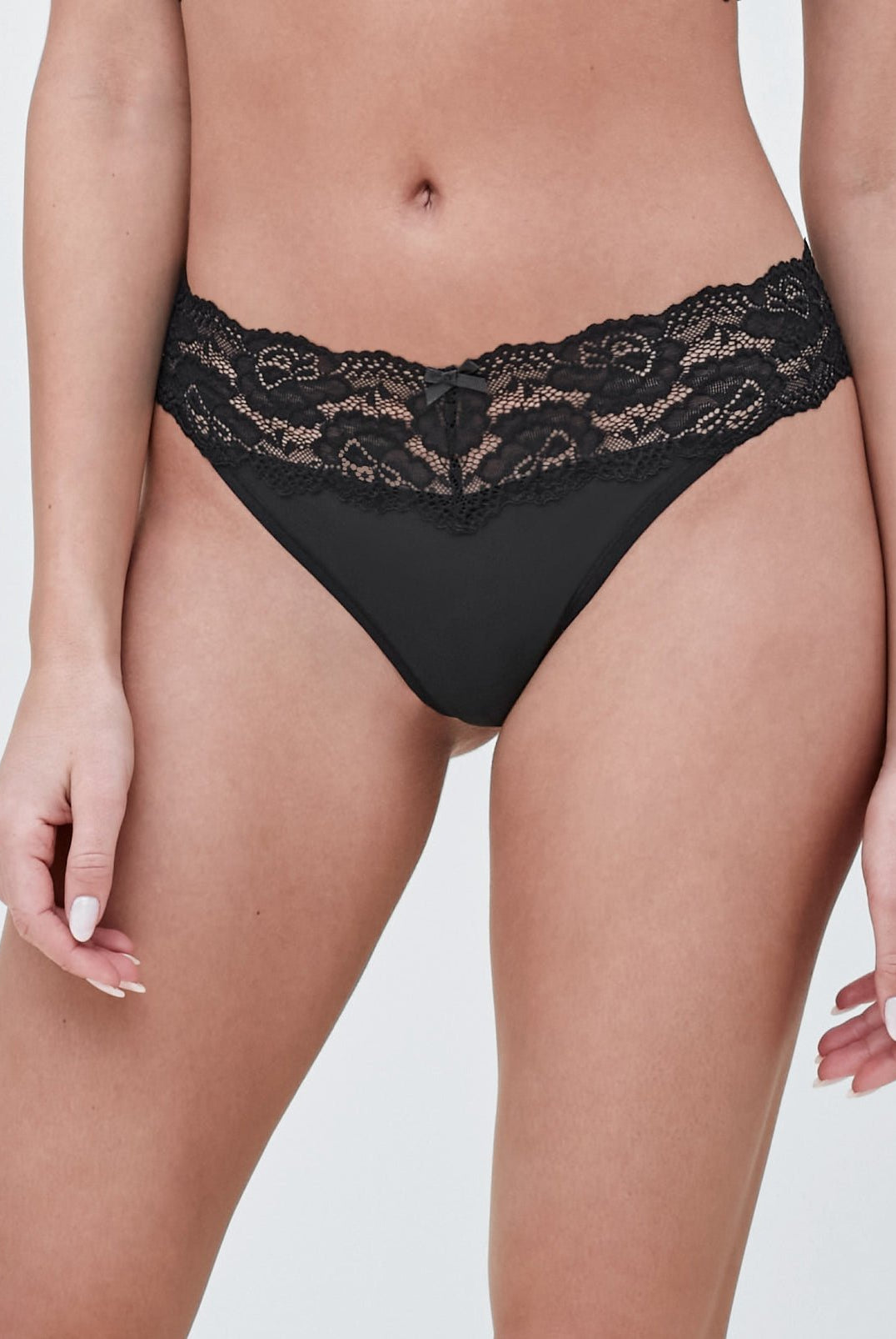 Goddess Lace Trim Thong 3 - Pack - Thong - Skarlett Blue