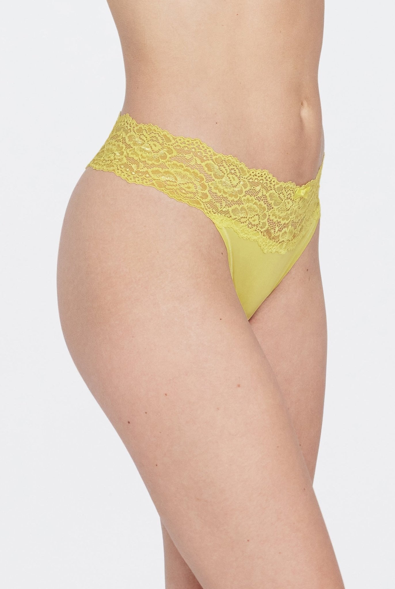 Goddess Lace Trim Thong 3 - Pack - Thong - Skarlett Blue