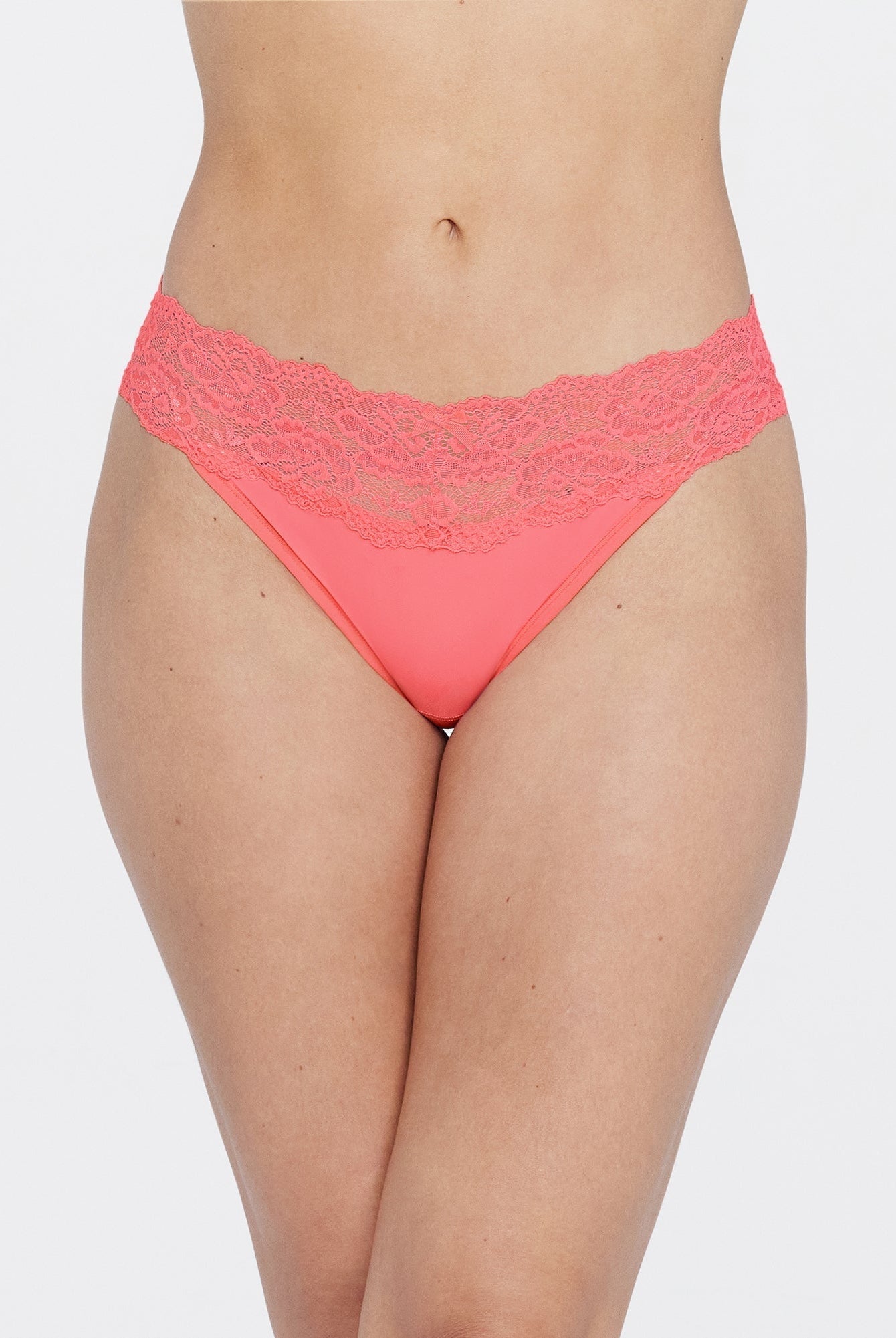 Goddess Lace Trim Thong 3 - Pack - Thong - Skarlett Blue