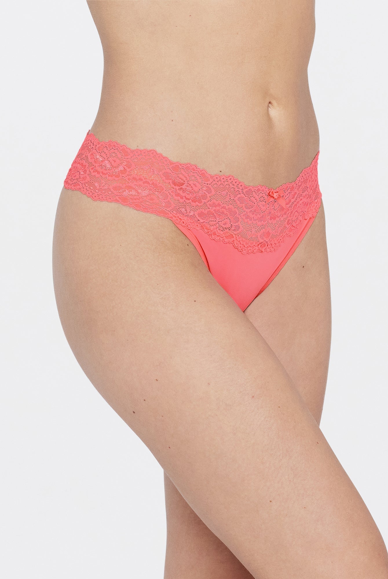 Goddess Lace Trim Thong 3 - Pack - Thong - Skarlett Blue