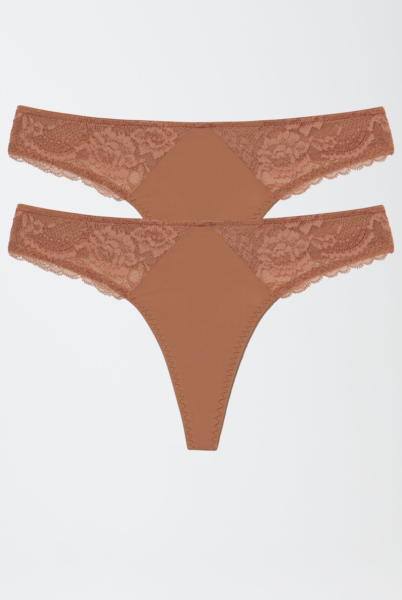 Minx Lace Trim Thong 2 - Pack - Thong - Skarlett Blue