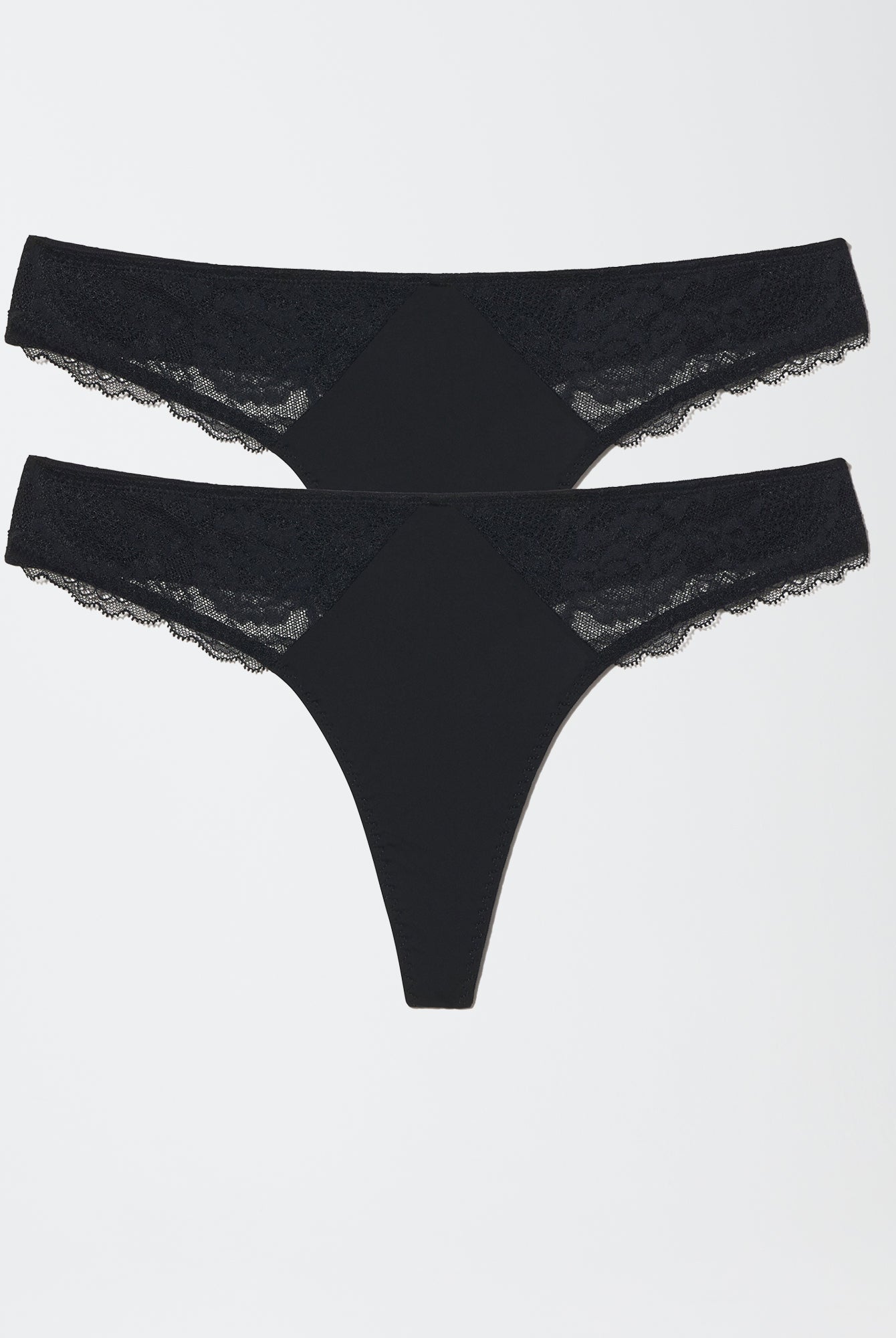 Minx Lace Trim Thong 2 - Pack - Thong - Skarlett Blue