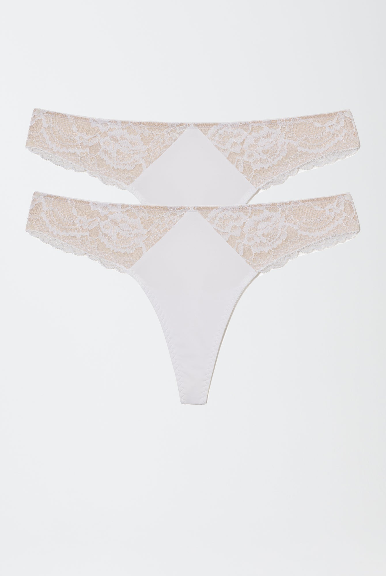 Minx Lace Trim Thong 2 - Pack - Thong - Skarlett Blue