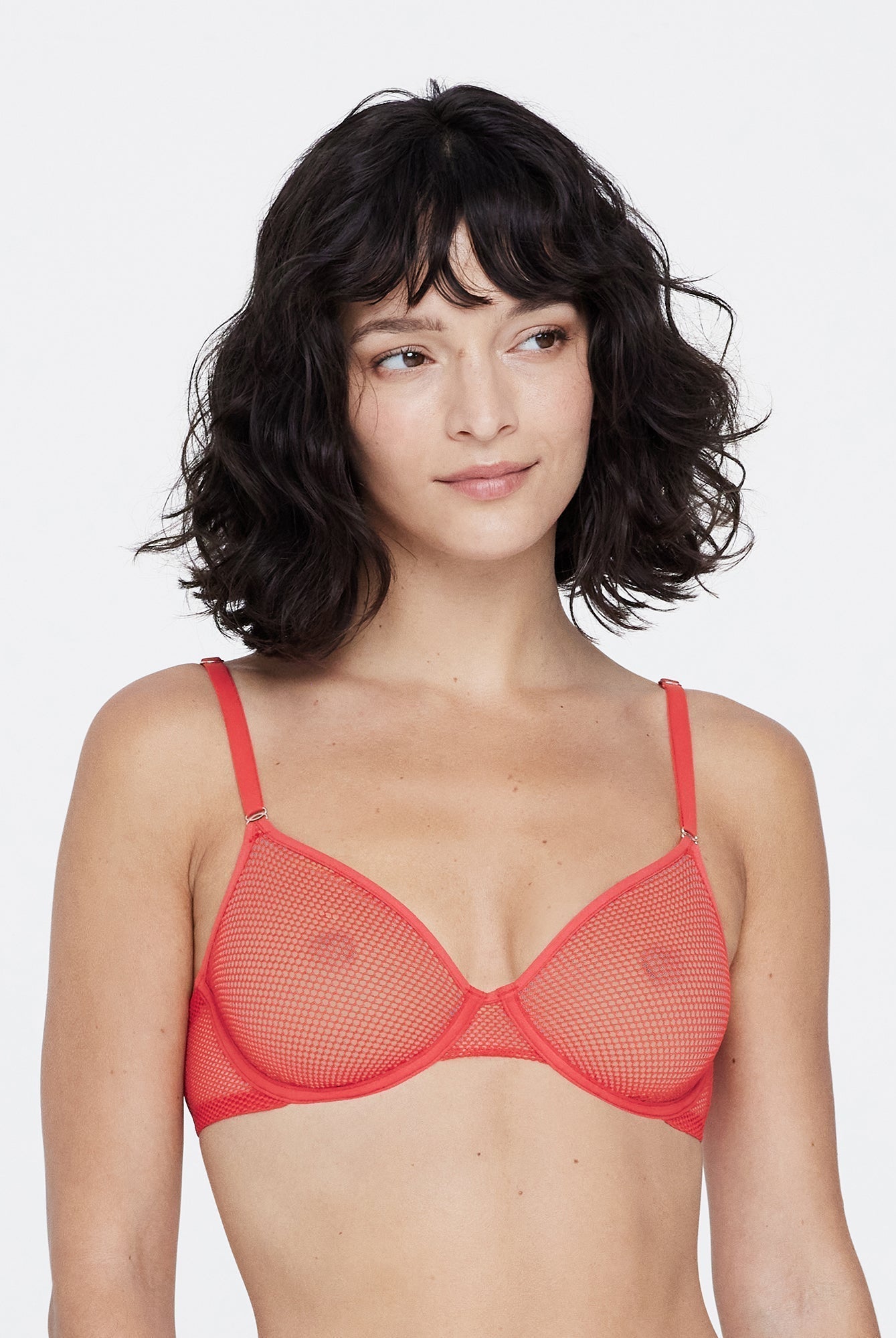 Mischief Sheer Mesh Bra - Demi - Skarlett Blue