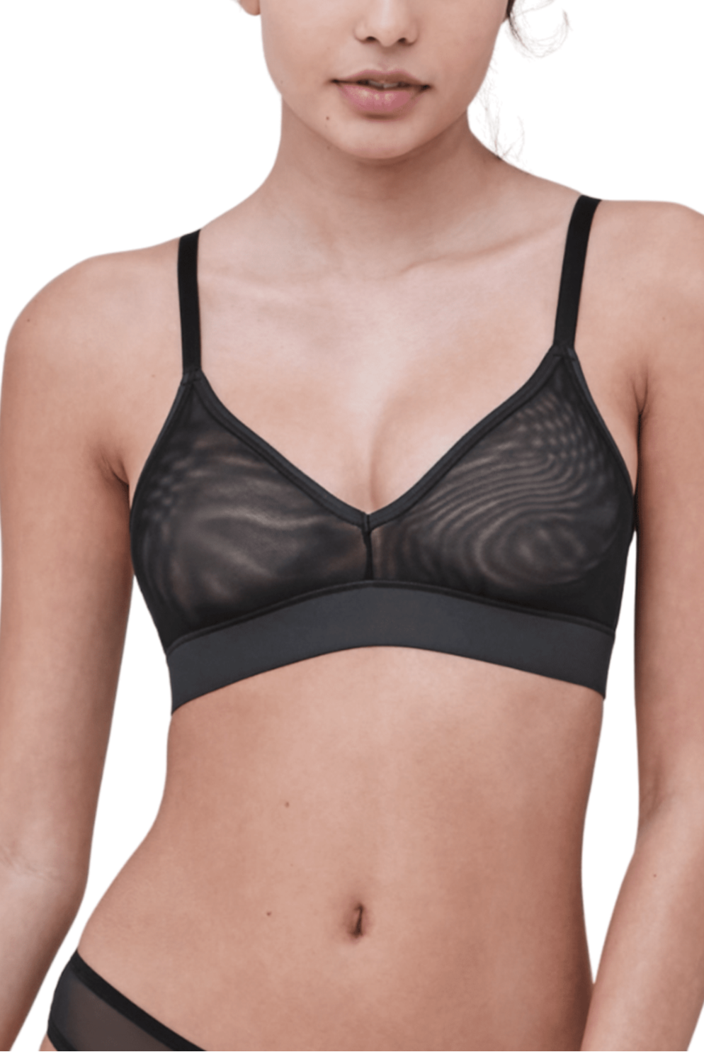 Spellbound Sheer Plunge Wireless Bralette - Bralette - Skarlett Blue