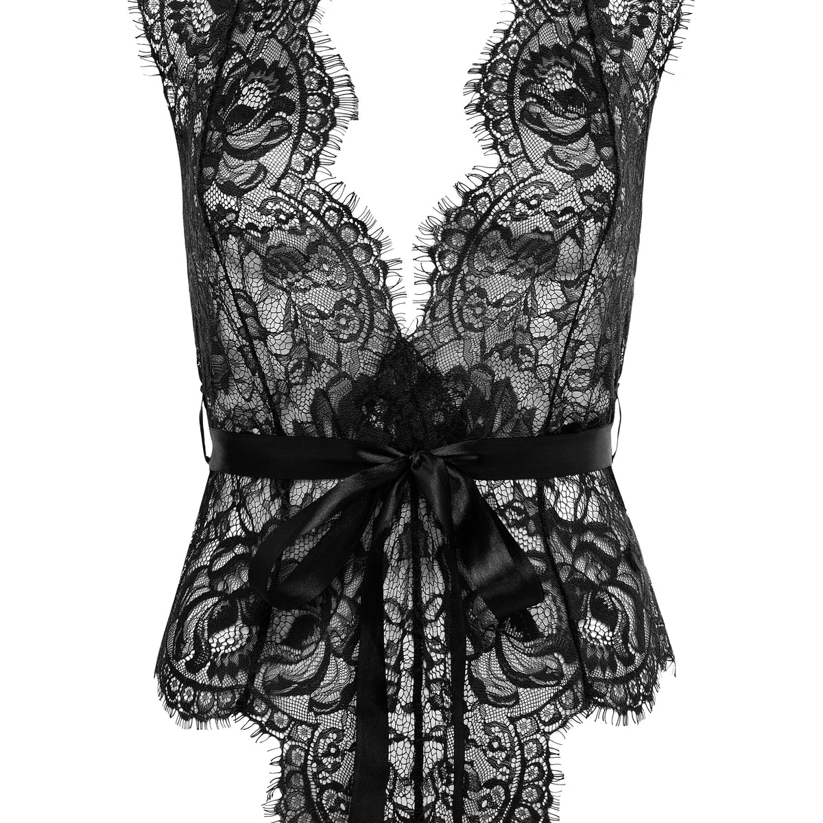 Shop Oh La La Cheri Naomi Eyelash Lace Halter Teddy With Functional ...
