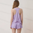 Lunya Pajamas - WASHABLE SILK TULIP BACK SET #Morning Wisteria