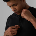 Lunya Pajamas Men's Slumberknit™ Henley Tee - #Immersed Black