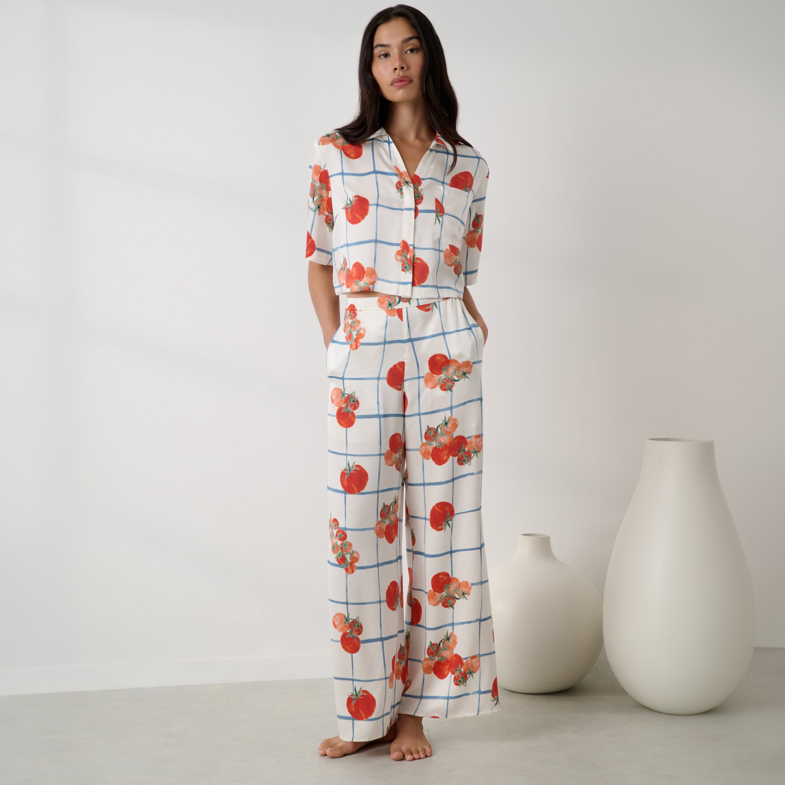 Lunya Pajamas - Washable Silk High Rise Pant Set #Summer Harvest