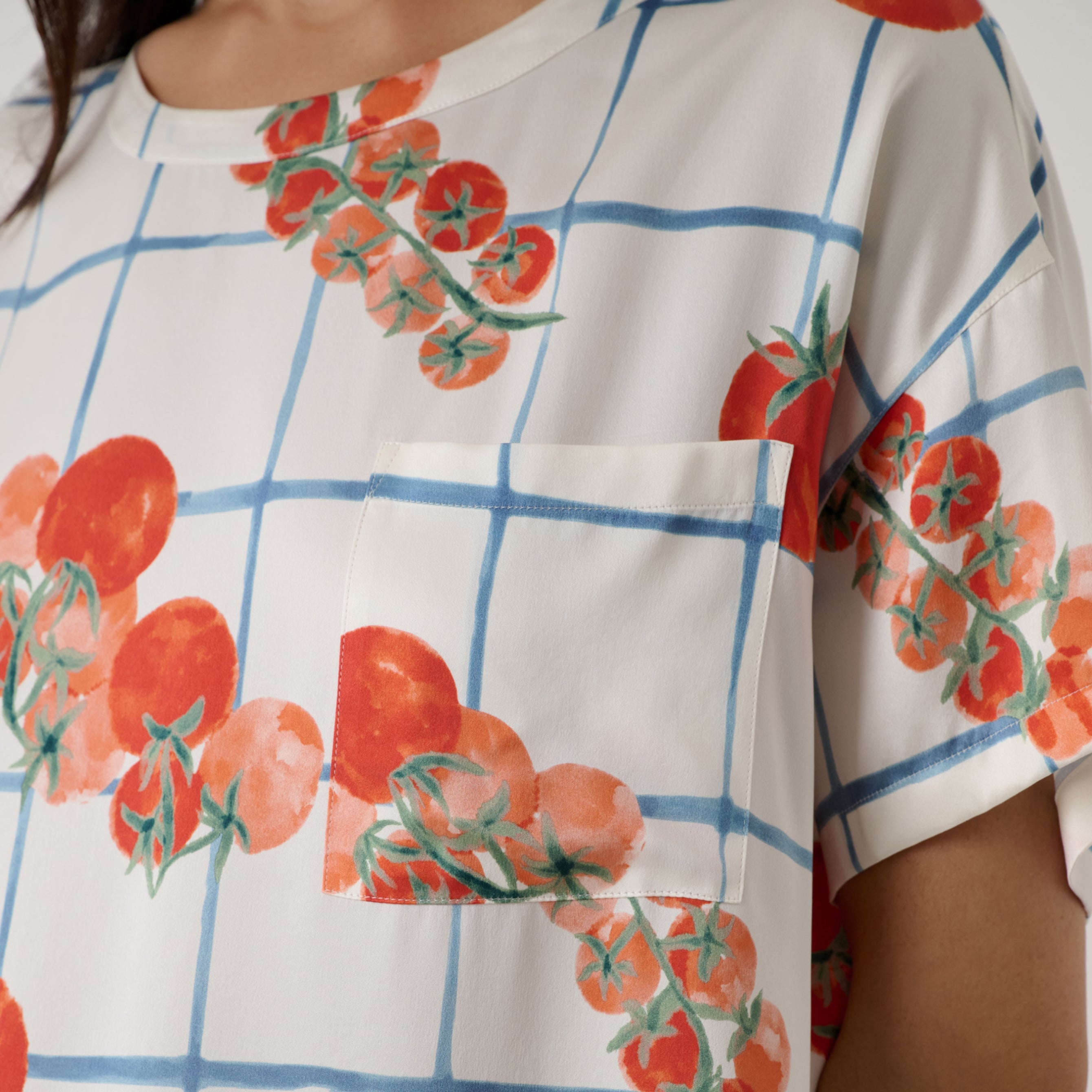 Lunya Nightgown - Washable Silk Oversized Sleep Tee #Summer Harvest