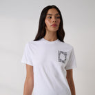 Lunya Cotton T-Shirt - THE GRAPHIC TEE #Lunya Leisure White/Black