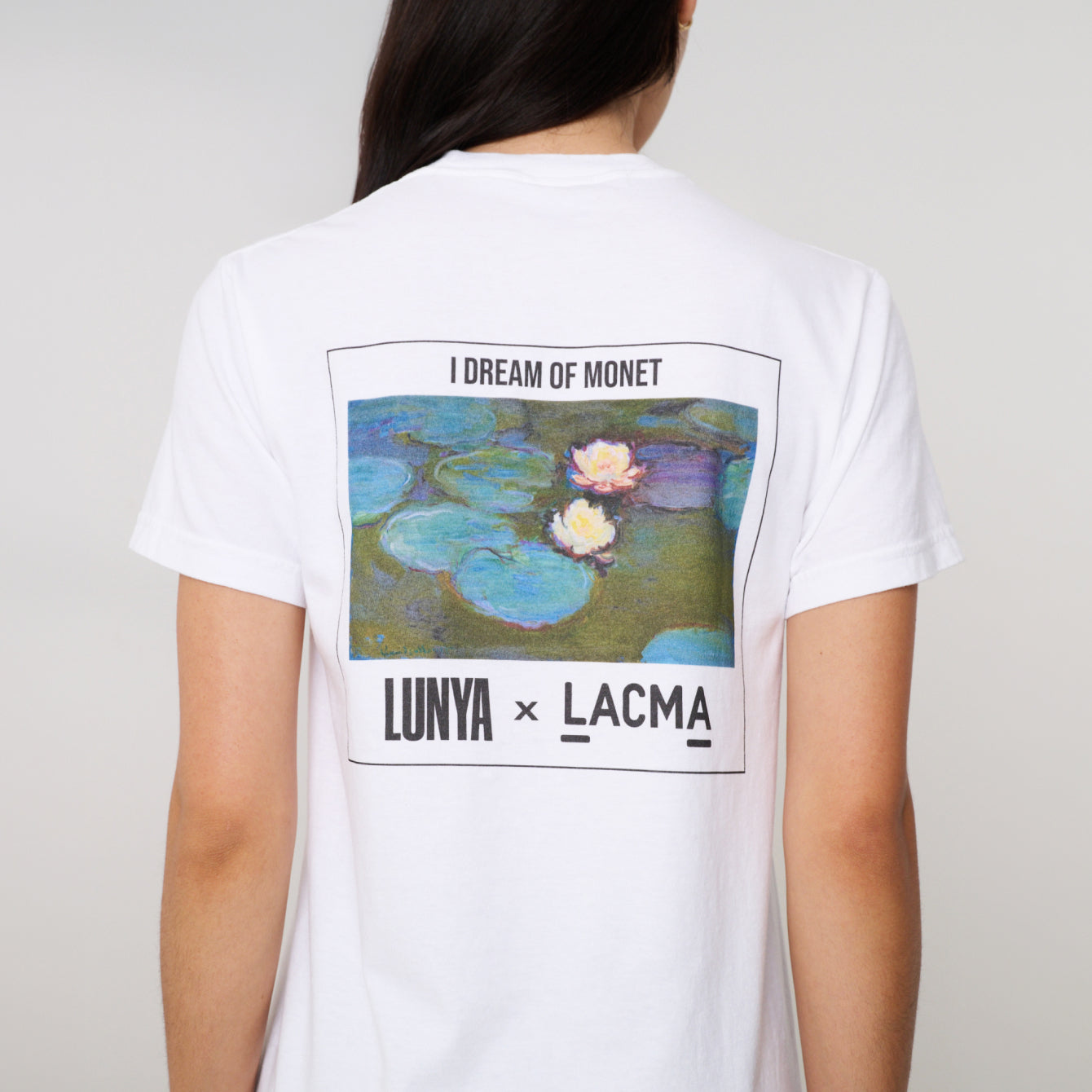 Lunya Tee - LUNYA x LACMA Graphic Tee #White/Waterlily