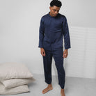 Lunya Men's Washable Silk Button Up Set- #Deep Blue