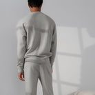 Lunya Loungewear Men's Silksweats™ Midweight Reversible Pocket Sweatshirt - #Napping Dove Heather