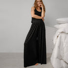 Lunya Organic Pima Wide Leg Pant - #Immersed Black