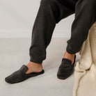 Lunya Footwear The Silk Slipper - #Immersed Black