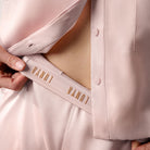 Washable Silk High Rise Pant Set - #Delicate Pink