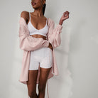 Lunya Pajamas - WASHABLE SILK ROBE #DELICATE PINK