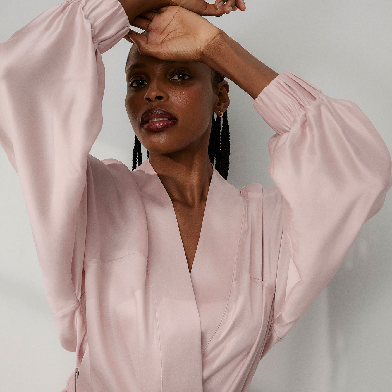 Lunya Pajamas - WASHABLE SILK ROBE #DELICATE PINK
