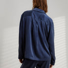 Lunya Loungewear Washable Silk Long Sleeve Pant Set - #Deep Blue