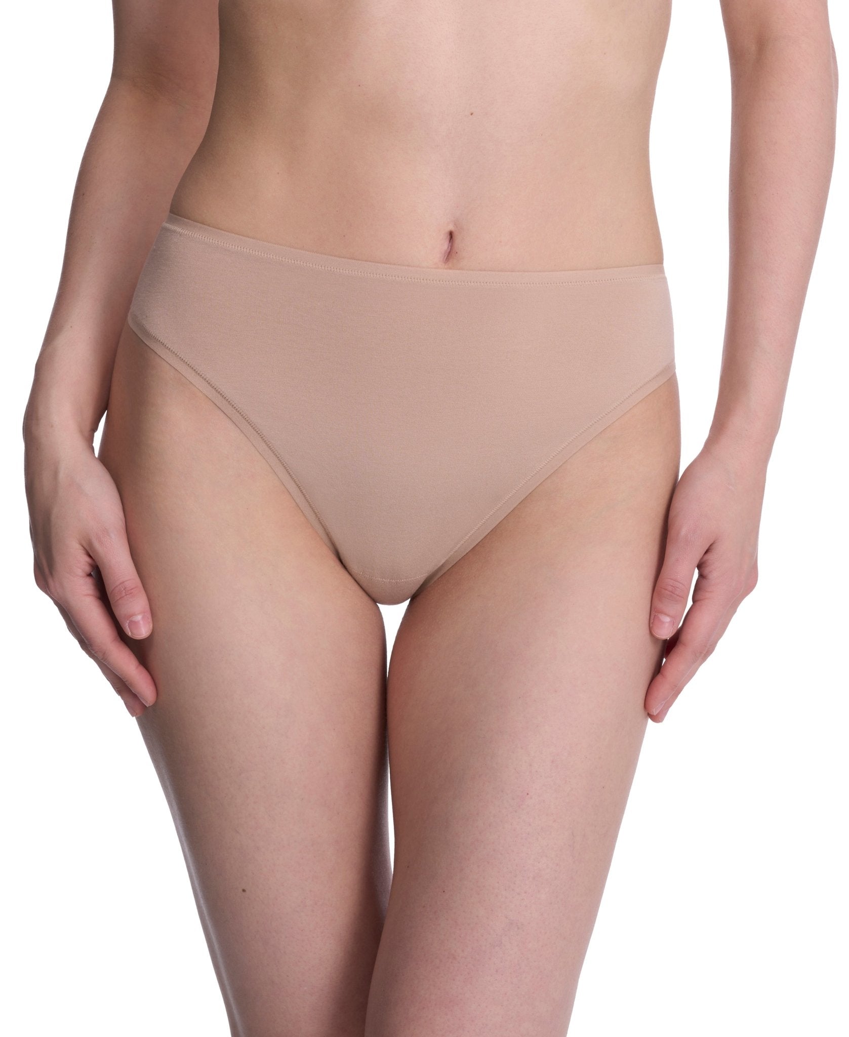 Bliss Bare Cotton High Cut Brief - French Cut - Natori