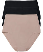 Bliss Bare Cotton High Waist Brief 3 - Pack - High Waist - Natori