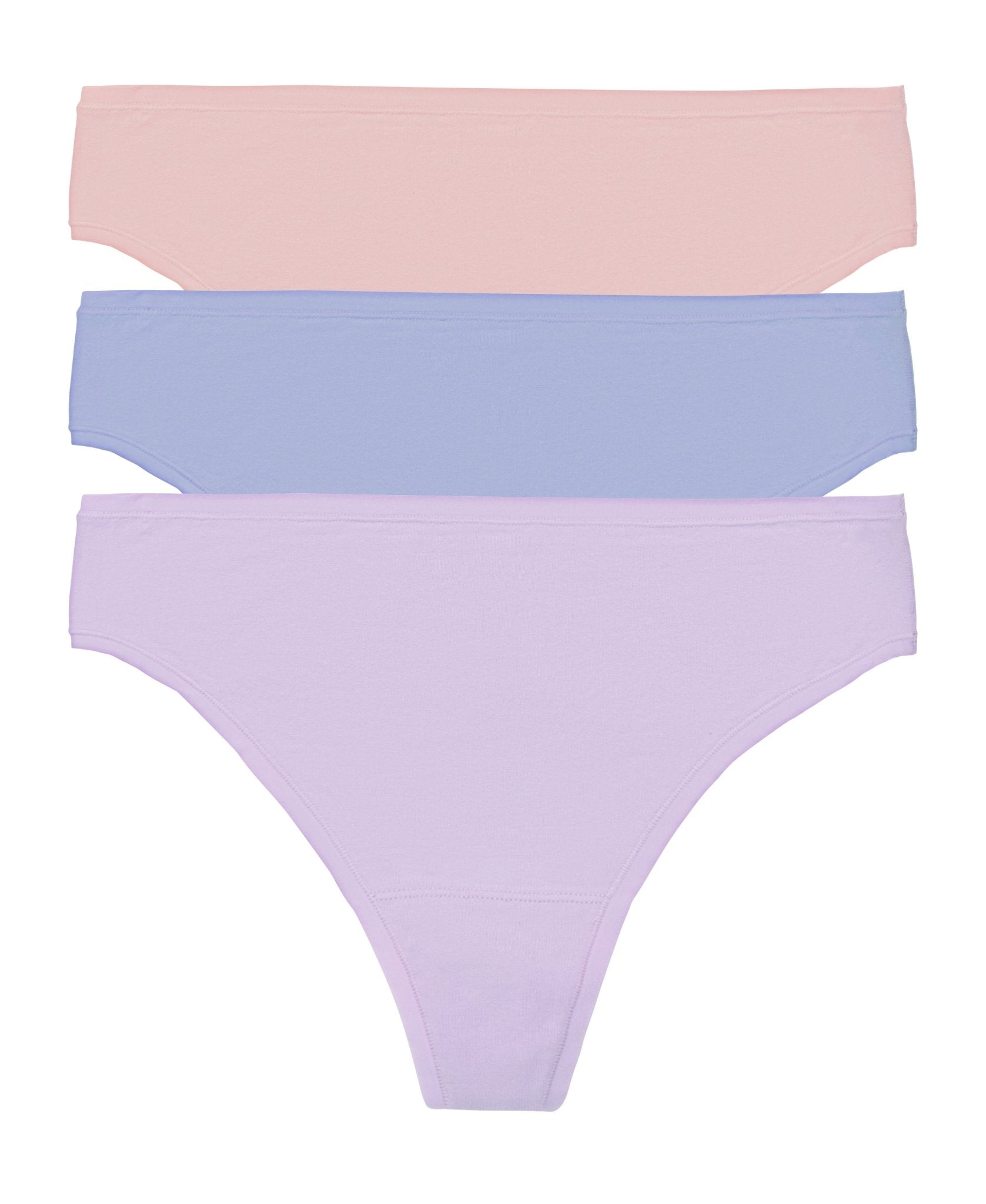 Bliss Bare Cotton Thong 3 - Pack - Thong - Natori