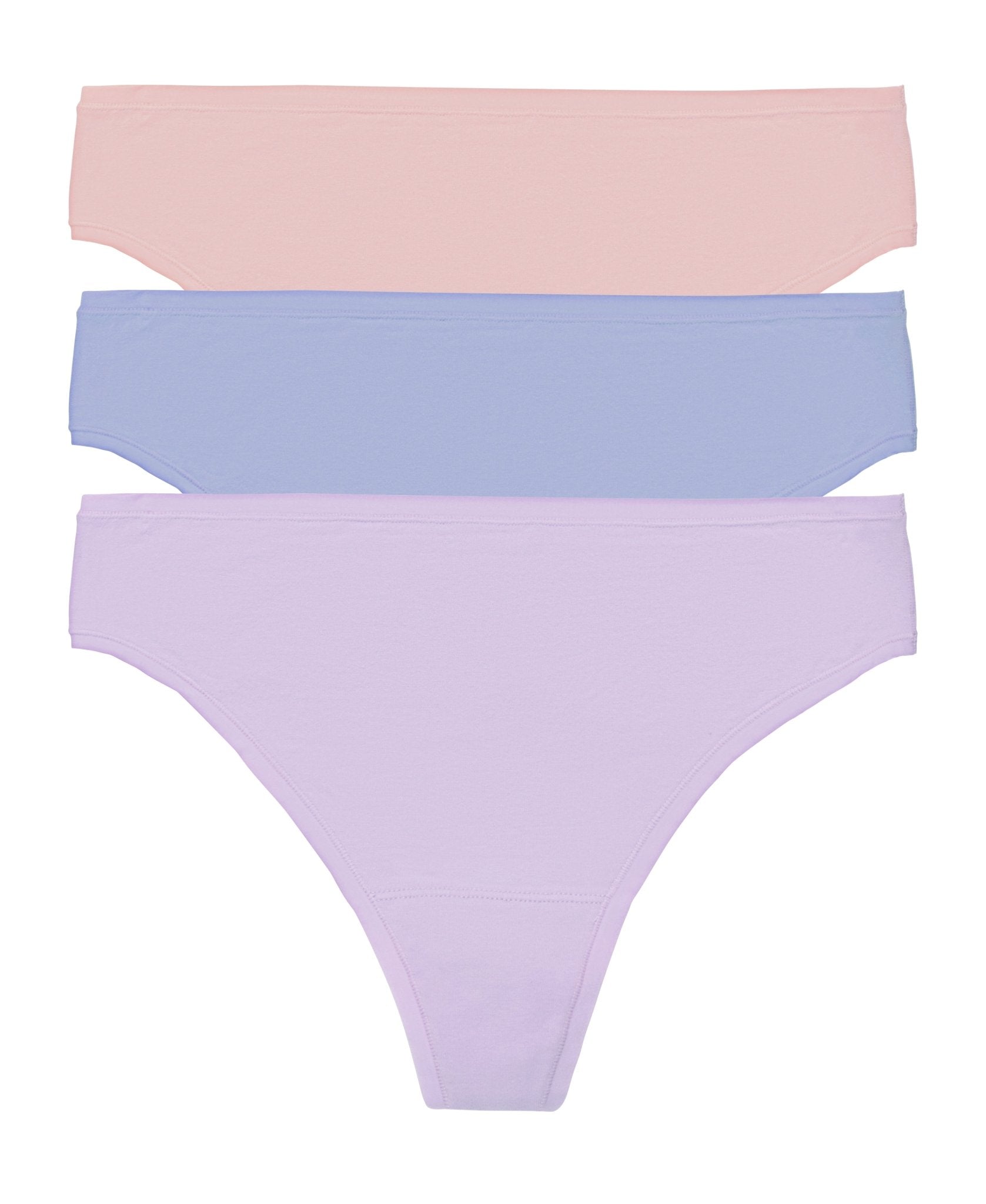 Bliss Bare Cotton Thong 3 - Pack - Thong - Natori