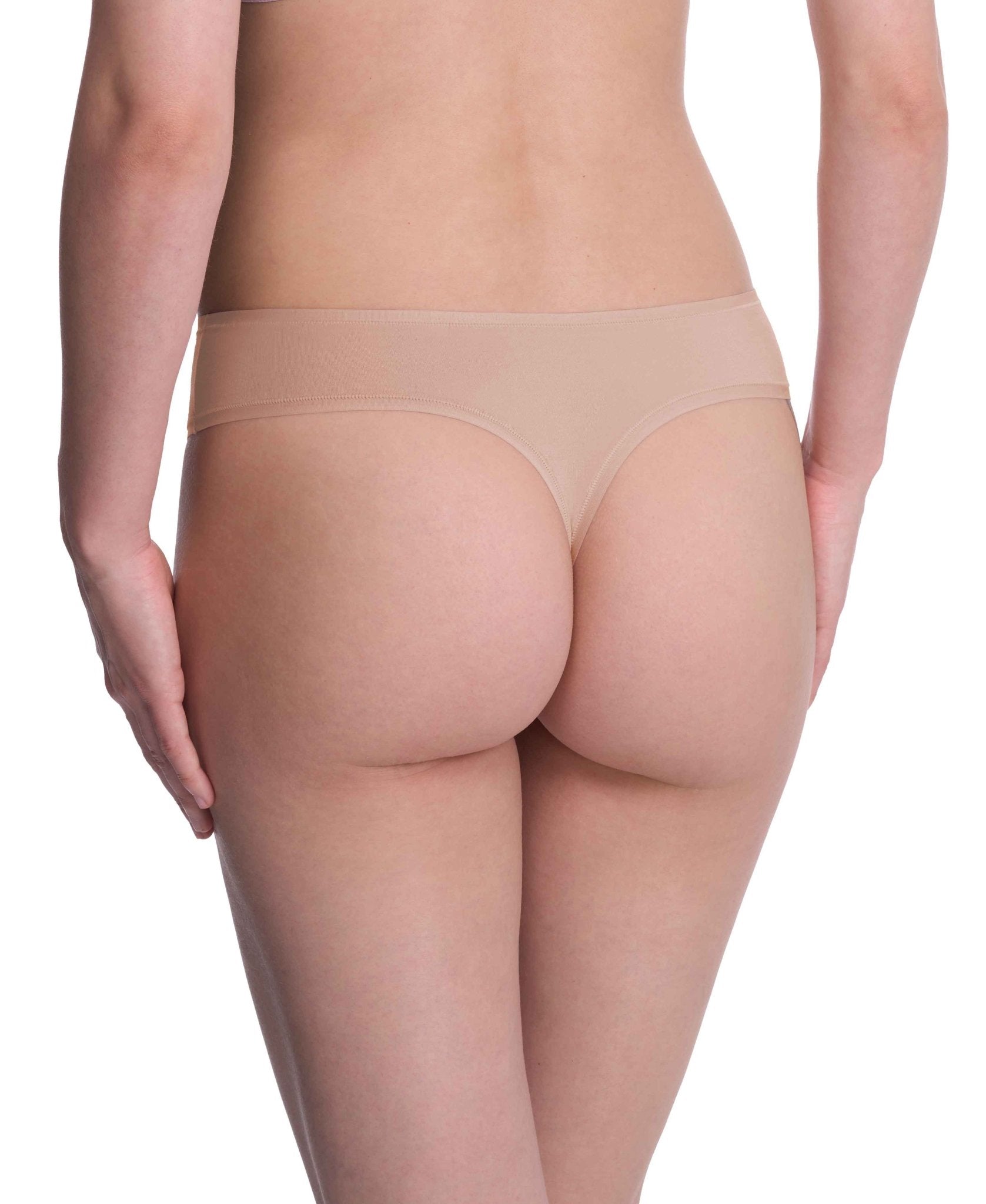 Bliss Bare Cotton Thong - Thong - Natori