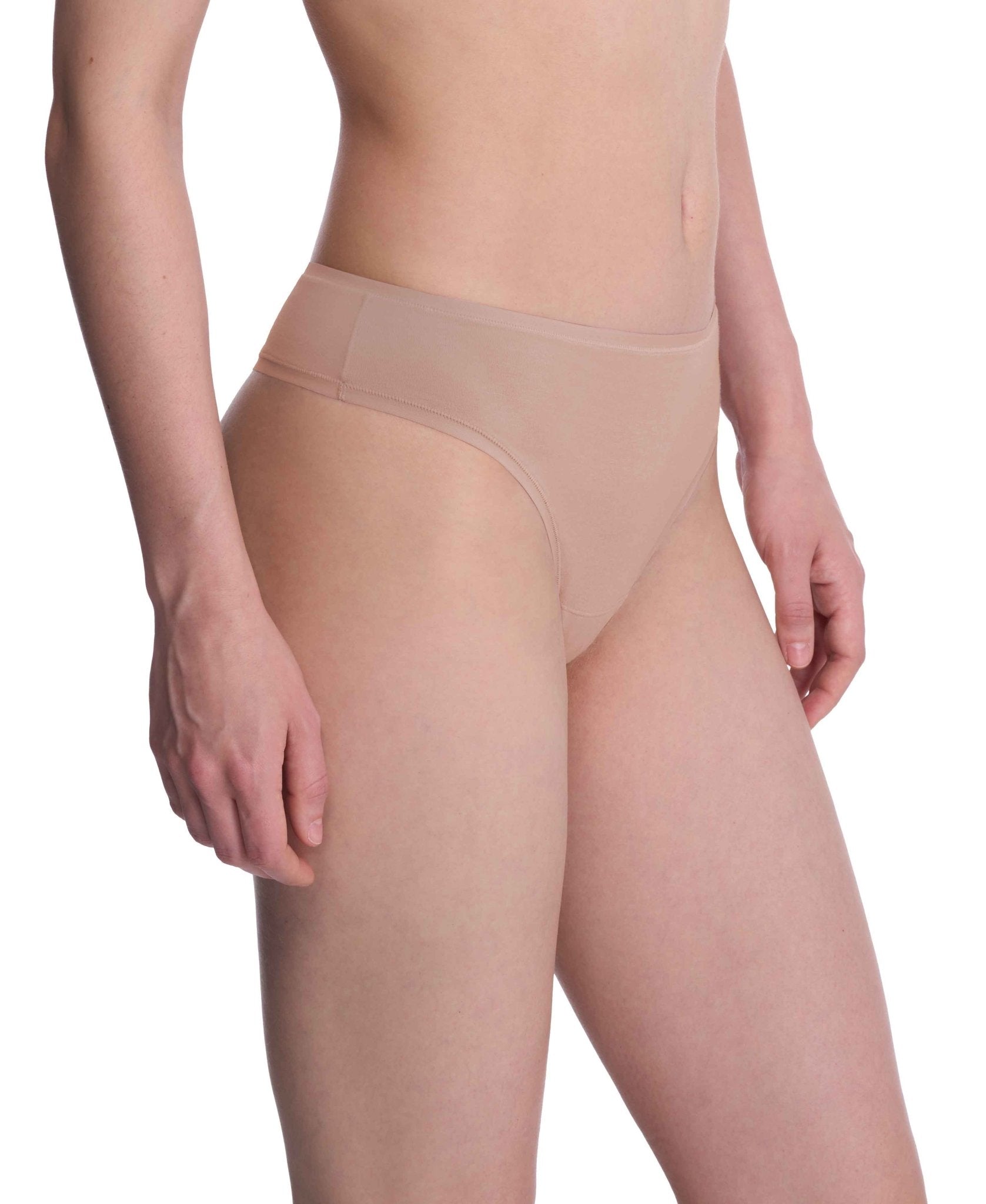 Bliss Bare Cotton Thong - Thong - Natori