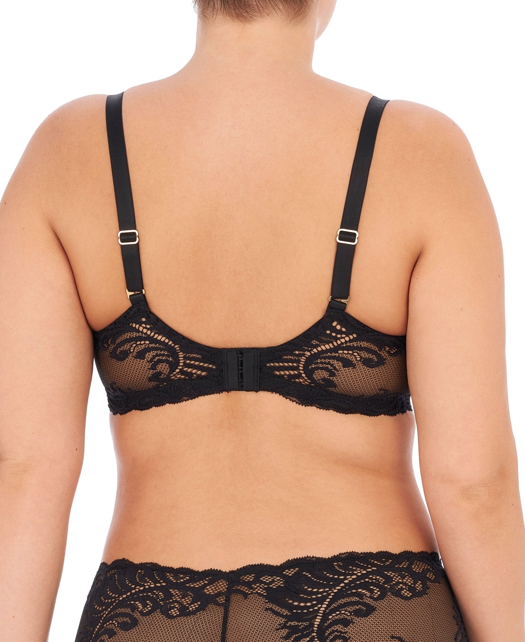 Feathers Lace Full Figure Plunge T-Shirt Bra - Plunge - Natori